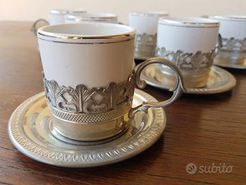Tazzine da Caffè, Peltro/Porcellana