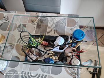 acquario creas completo di accessori e filtro 