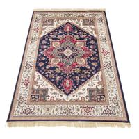 Tappeto Orientale Classico BLU effetto seta 1x1,4m