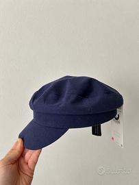 Cappello  baker boy blu Zara