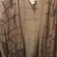 Cardigan over in lana