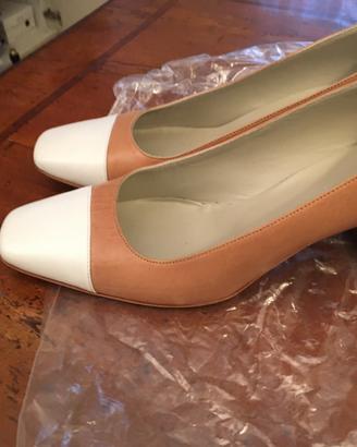 Scarpa décolleté donna bicolore