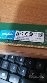 Crucial RAM 4GB DDR4 2400MHz CL17 4GB DESKTOP