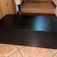 Cassapanca nera legno