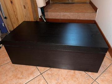 Cassapanca nera legno