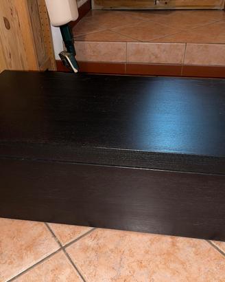 Cassapanca nera legno