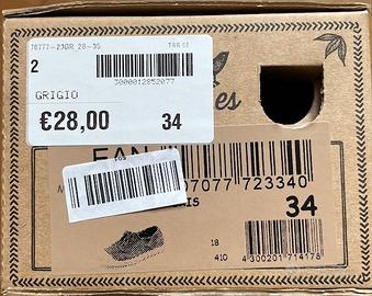 Scarpe CIENTA grigie n. 34 – originali