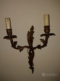 coppia apliques in bronzo