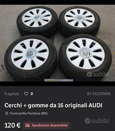 Cerchi 16 audi