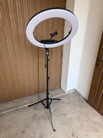 Ring light professionale + accessori