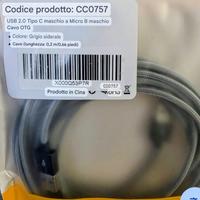 2 cavetti USB 2.0 a Micro b
