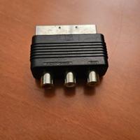 Adattatore SCART a RCA audio video compatto