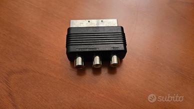 Adattatore SCART a RCA audio video compatto