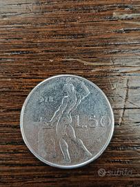 50 lire - 1978 con ERRORE DI CONIO
