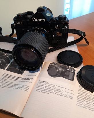 Canon  A1  con  zoom  TOKINA  RMC 35-105 