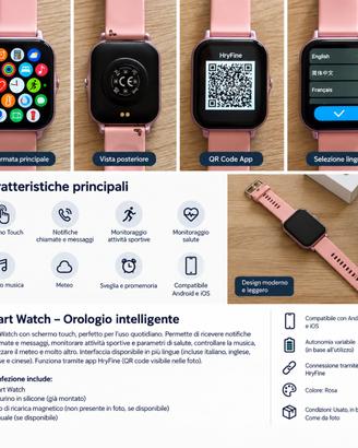 Smart Watch Hryfine ios/android