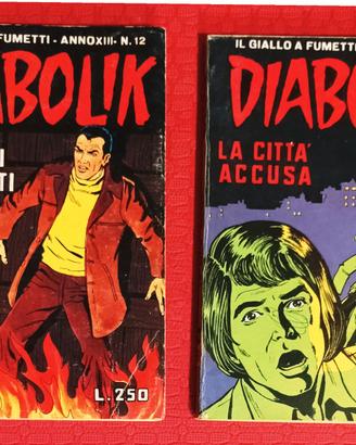 Diabolik anno XIII n. 10 e 12 - Originali