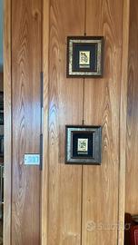 Numero quattro quadri in miniatura