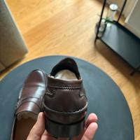 Scarpe classiche italiane pelle uomo n43/marrone