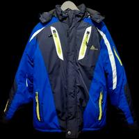 Tuta completa da sci Peak Mountain nera e blu