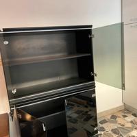 Mobile credenza dispensa ante in vetro fumé modern