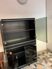 Mobile credenza dispensa ante in vetro fumé modern