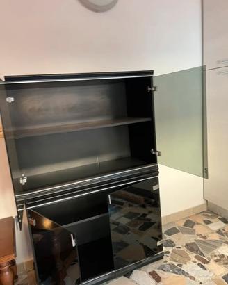 Mobile credenza dispensa ante in vetro fumé modern