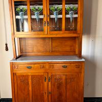 Credenza antica stile Liberty in legno massello