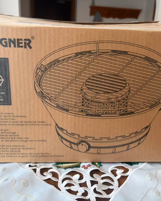 Barbecue a carbone da tavolo no fumo marca BERGNER