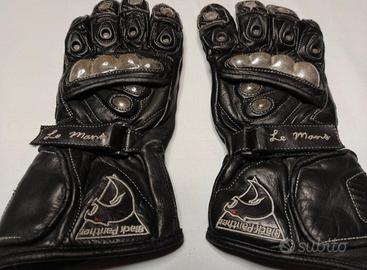 Guanti Moto vera pelle e carbonio Black Panther 