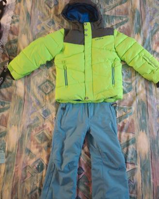 Completo tuta sci bambino bambina 104 e 116 cm