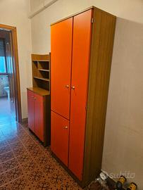 Mobile scarpiera alto colore rosso S 1962