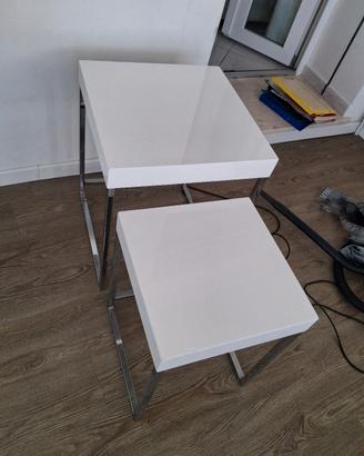 Tavoli soggiorno bianco laccati