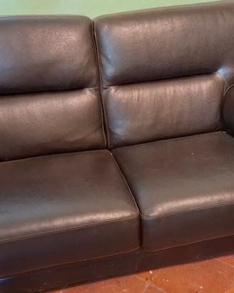 2 Divani in pelle nera