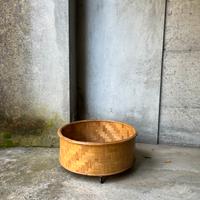 Carrello contenitore portapiante in legno e bambù