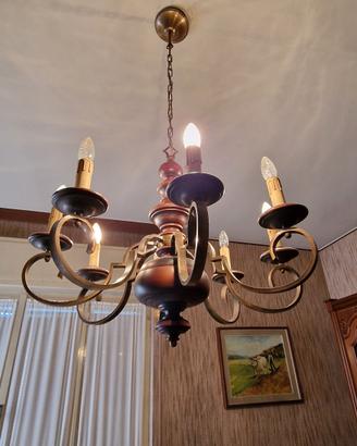 Lampadario Vintage 8 luci 