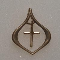 Ciondolo con croce oro 750.  