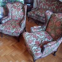 Salotto Bergère  Divano e Poltrone Stile Luigi XV
