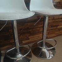 Coppia sgabelli, seduta spellata 