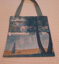 Borsa impressionismo Seurat cotone RARA