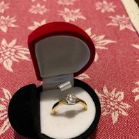 Anello argento 925 placcato oro