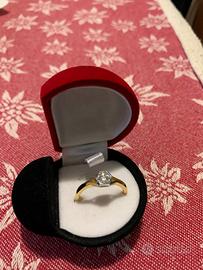 Anello argento 925 placcato oro