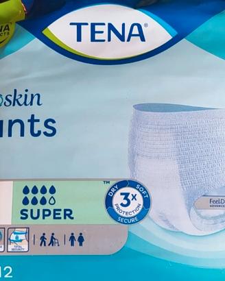 4 confezioni da 12 pants tena super taglia L 
