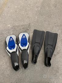 2 paia di Pinne 42/43