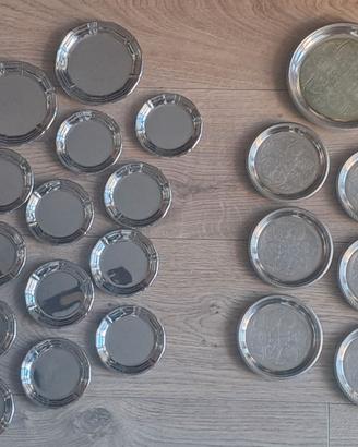 ALESSI vintage - sottobicchieri inox nuovi (2 set)