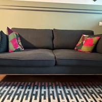 Divano 3 posti grigio scuro