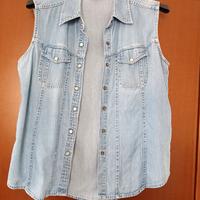 Smanicato jeans taglia L