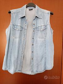 Smanicato jeans taglia L