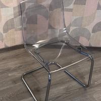 4 Sedie design moderno  policarbonato trasparente