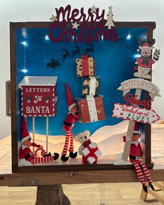 Decorazione di Natale, villaggio degli elfi